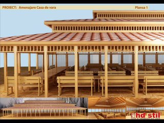 Casa de Vara din lemn (pentru petreceri, nunti,etc.)