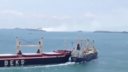 Descargar video: Dumbest BOAT Pilots ever : Ship Accident in Singapore