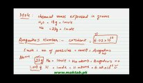 FSc Chemistry Book1, CH 1, LEC 9: Avogadro's number