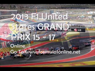 F1 United State GRAND PRIX 2013 Live Streaming Here