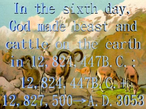 The Mystery of Holy Bible: From Jubilee Creation to A.D.2054 Kingdom of Millennium: A.D.2034-2054 Great tribulation of the world 21 years, A.D. 2034 China will unify Taiwan. Jesus will return on Th.,17th Dec.,2054. engfate.orgfree.com/jesuscom