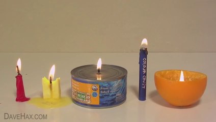 How to Make 5 Emergency Candles - Life Hacks