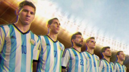 Le nouveau maillot de l'Argentine pour le Mondial 2014 !