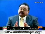 Altaf Hussain makes a strong appeal to people for restraint & display respect for each other in order to maintain sectarian harmony law & order