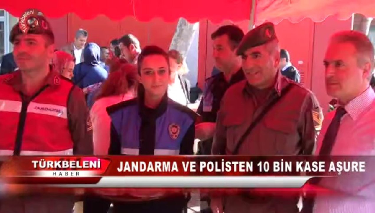 JANDARMA VE POLİSTEN 10 BİN KASE AŞURE