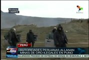 Autoridades peruanas allanan minas ilegales de oro en Puno