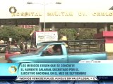 Médicos del Hospital Militar Dr. Carlos Arvelo salieron a la calle para exigir pago de aumento salarial