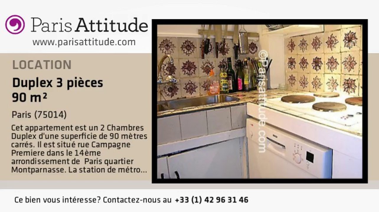 Duplex 2 Chambres à louer - Port Royal, Paris - Ref. 4847