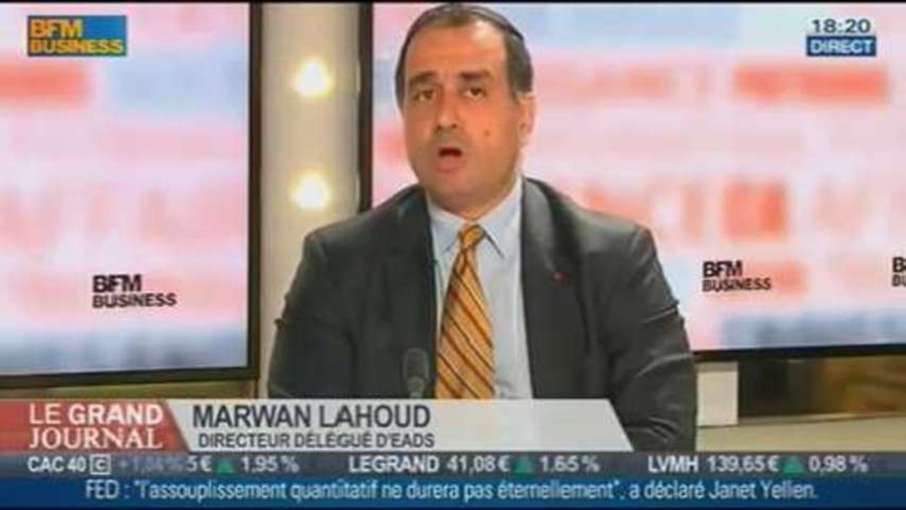 Marwan Lahoud, directeur général délégué à la stratégie et au marketing d'EADS, dans Le Grand Journal - 14/11 2/4