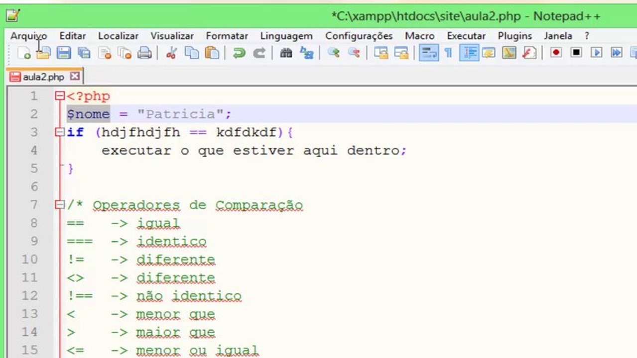 Tomada de decisões e loops