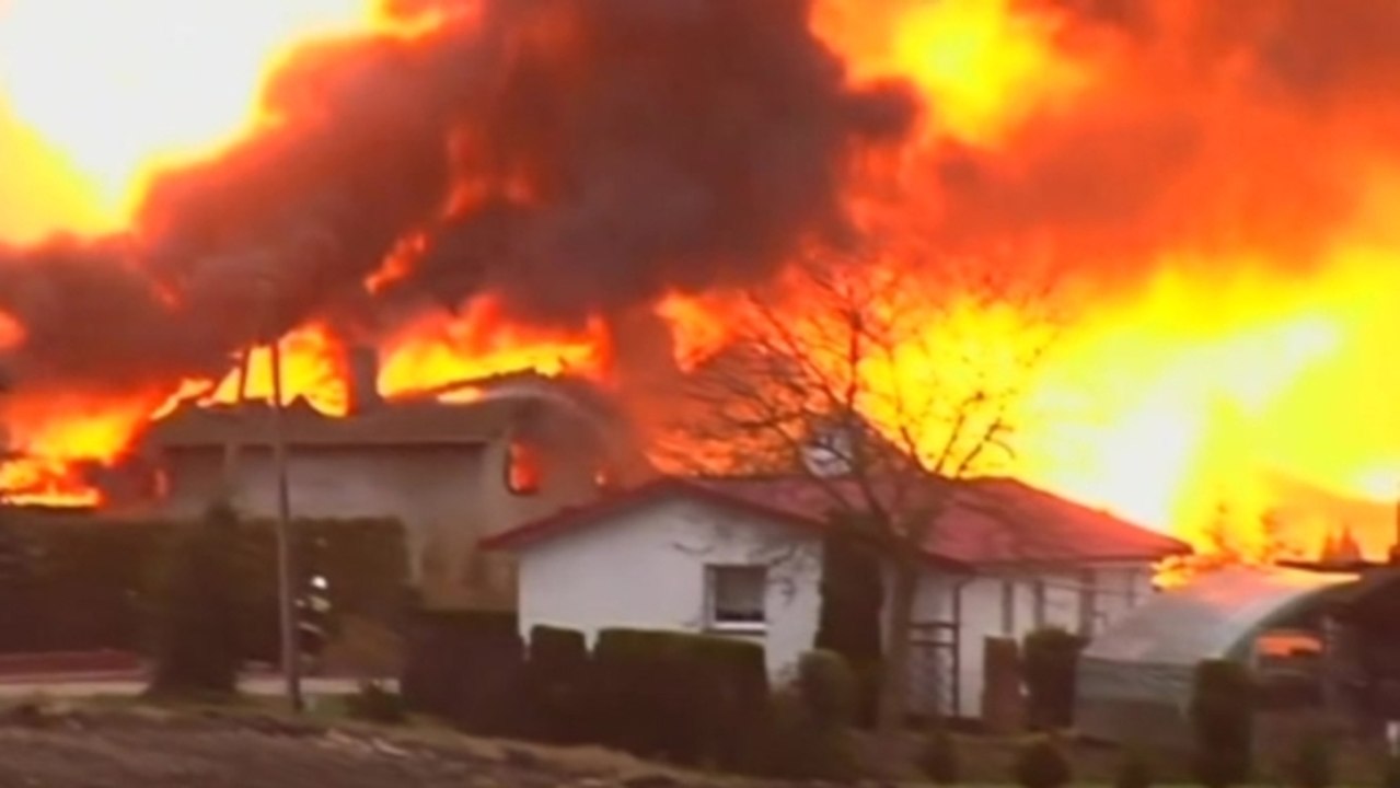 Poland gas explosion starts massive blaze