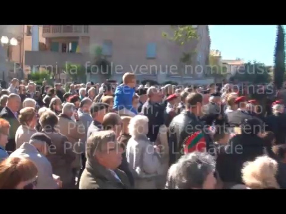 Le 11 novembre  2013 à La Garde