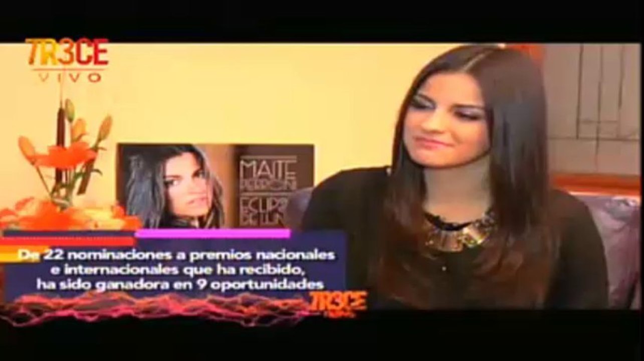 Maite Perroni [@MaiteOficial] Presenta su Eclipse de Luna || Canal Tr3ce Colombia