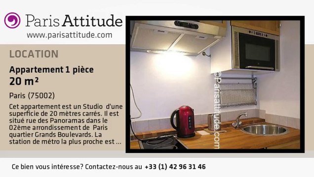 Appartement Studio à louer - Bourse, Paris - Ref. 2365