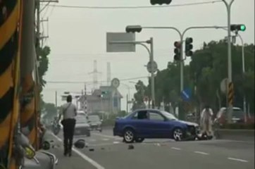 car in bike accedent