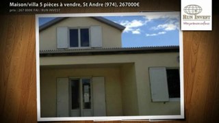 Maison/villa 5 pièces à vendre, St Andre (974), 267000€