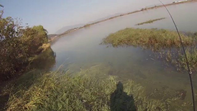 창원 산남지 3682 좀더 상류서 시도 11.13.2013 GoPro Bass Fishing