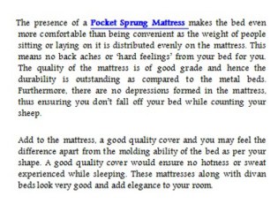 Why You Don’t Like to Come Out of Some Beds