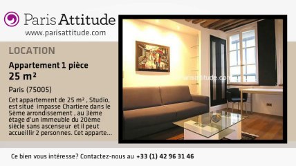 Appartement Studio à louer - Panthéon/Sorbonne, Paris - Ref. 6797