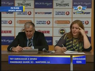 Zeljko Obradovic'in Basın Toplantısı | Fenerbahçe Ülker - Nanterre