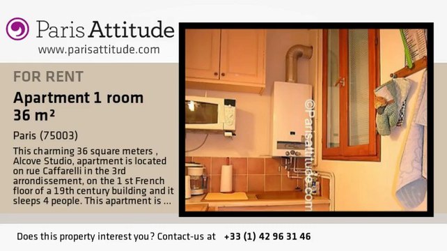 Alcove Studio Apartment for rent - Temple, Paris - Ref. 2249