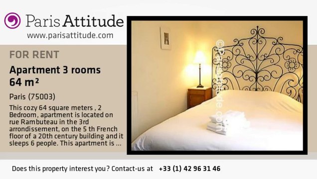 2 Bedroom Apartment for rent - Centre George Pompidou, Paris - Ref. 5277