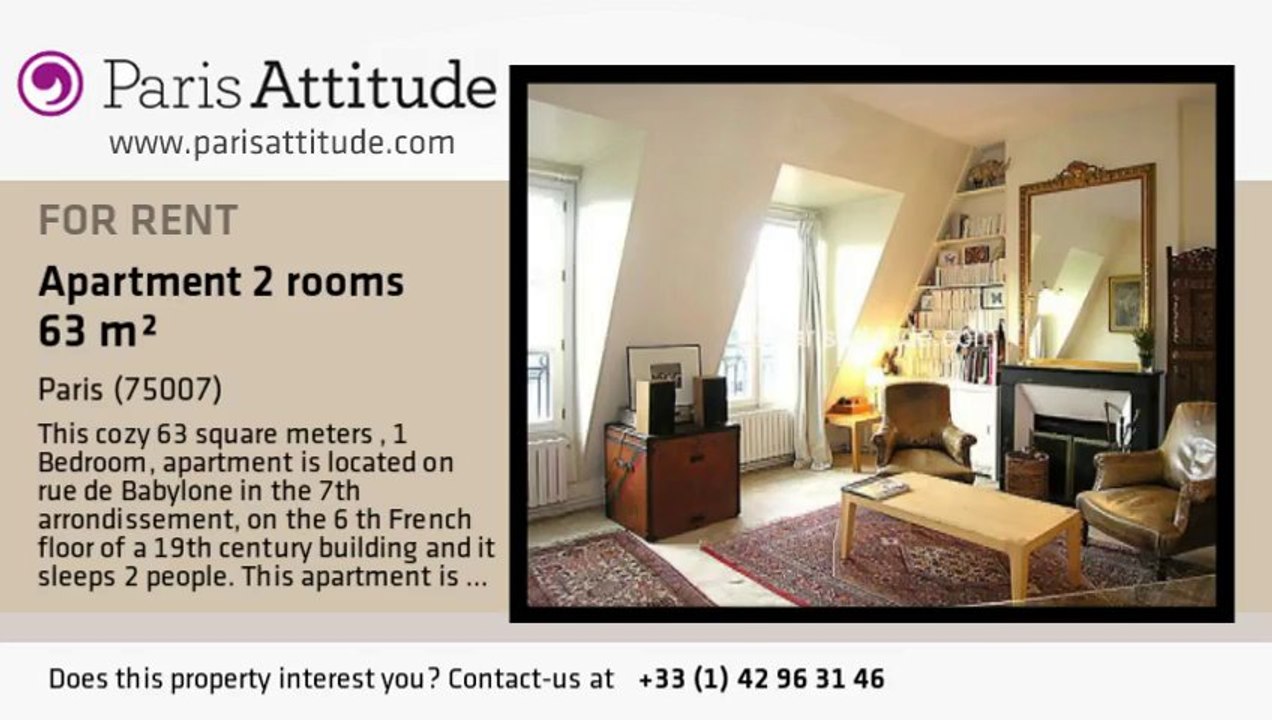 1 Bedroom Apartment for rent - Invalides, Paris - Ref. 5412