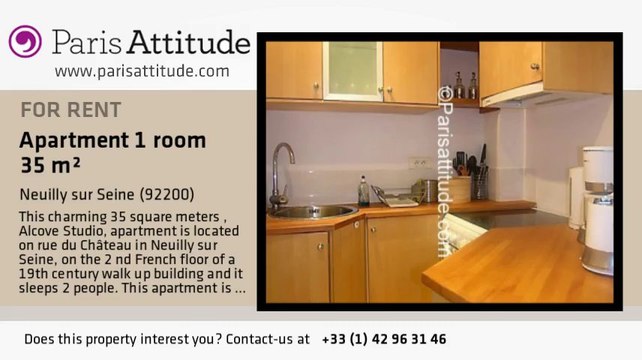 Alcove Studio Apartment for rent - Neuilly sur Seine, Neuilly sur Seine - Ref. 7219