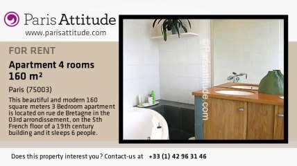 3 Bedroom Apartment for rent - Temple, Paris - Ref. 3509