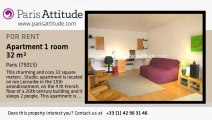 Studio Apartment for rent - Convention, Paris - Ref. 6600
