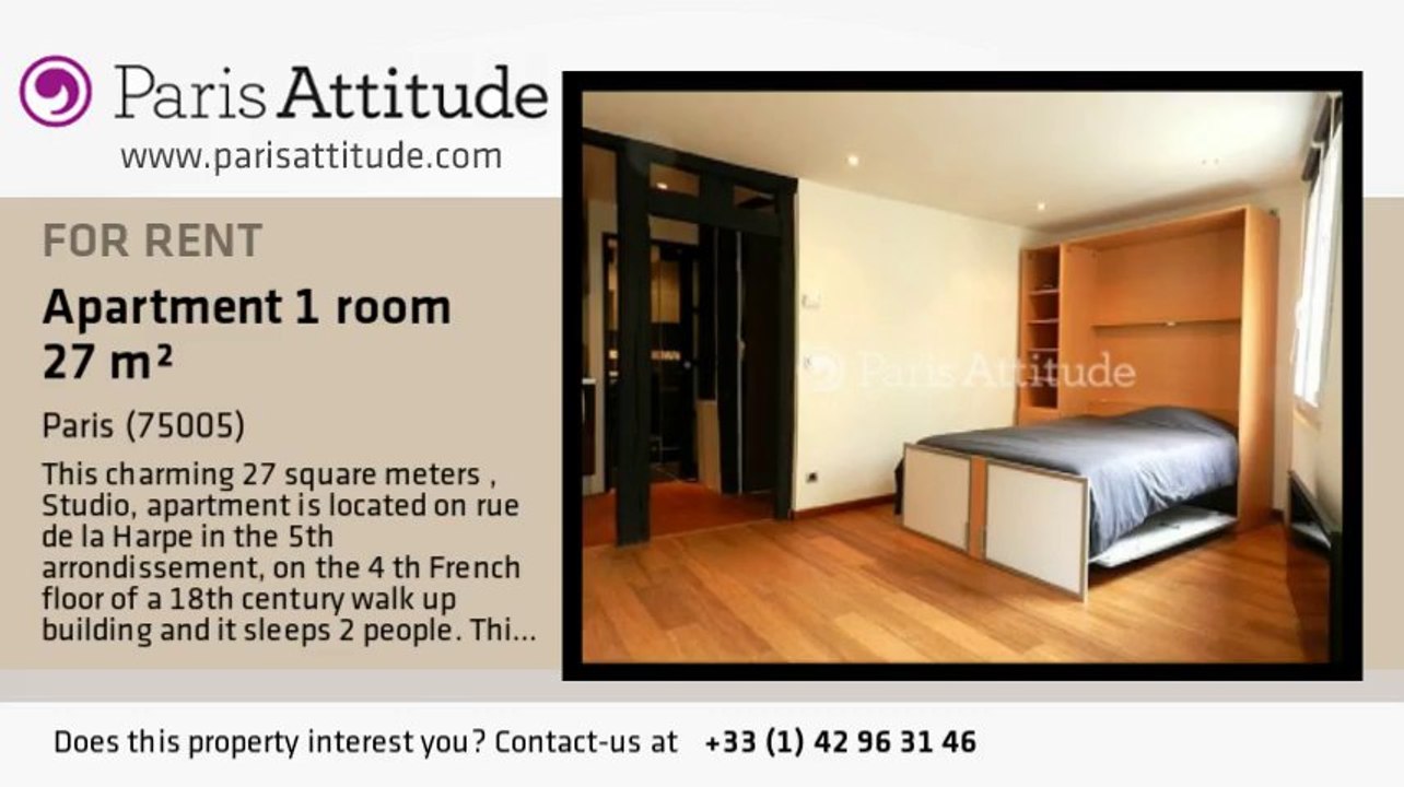 Studio Apartment for rent - Quartier Latin/St Michel, Paris - Ref. 7941