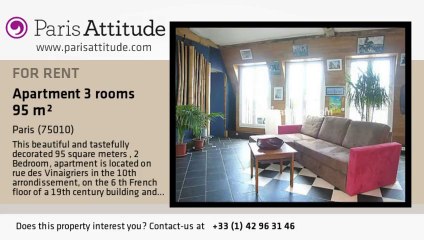 2 Bedroom Apartment for rent - Faubourg St Martin, Paris - Ref. 6553