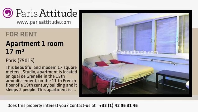 Studio Apartment for rent - Bir Hakeim, Paris - Ref. 5818