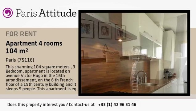 3 Bedroom Apartment for rent - Victor Hugo, Paris - Ref. 8433