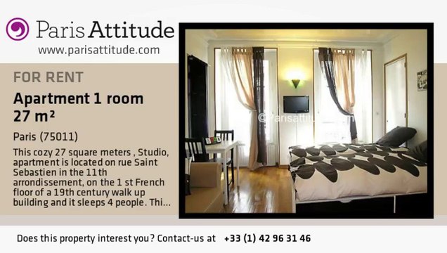 Studio Apartment for rent - Oberkampf, Paris - Ref. 6502