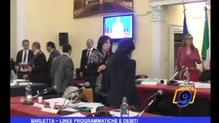 Barletta | Linee Programmatiche e debiti