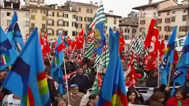 SCIOPERO GENERALE, LA PROTESTA A PORDENONE