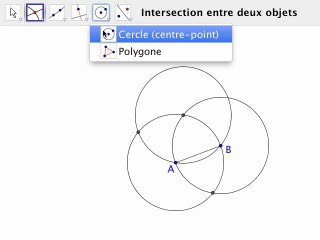 figure 3 : construction d'une perpendiculaire