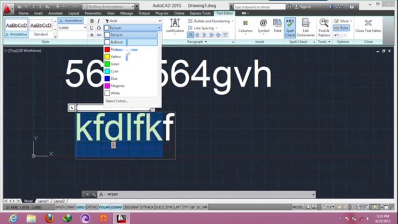 Autocad 2013 tutorial  text in hindi Urdu (29-50) By MNRAQ