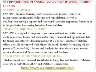 sap bpc certification | is oil and gas | grc | mdm | is retail | is utilites