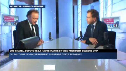 Luc Chatel, invité politique de Guillaume Durand avec LCI