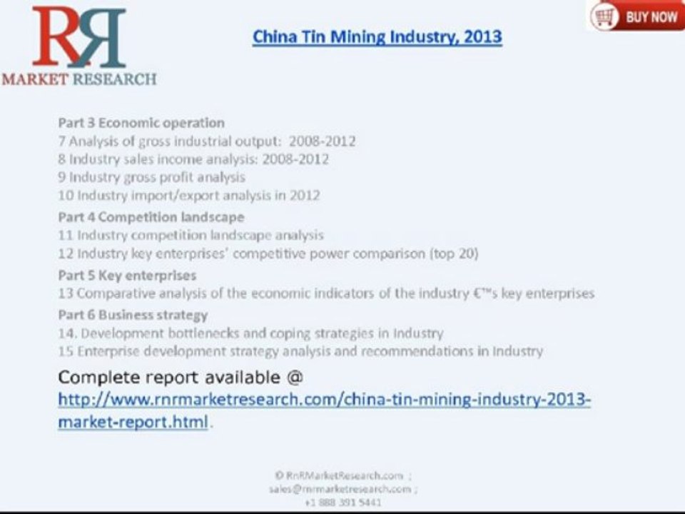 RnRMR: China Tin Mining Industry