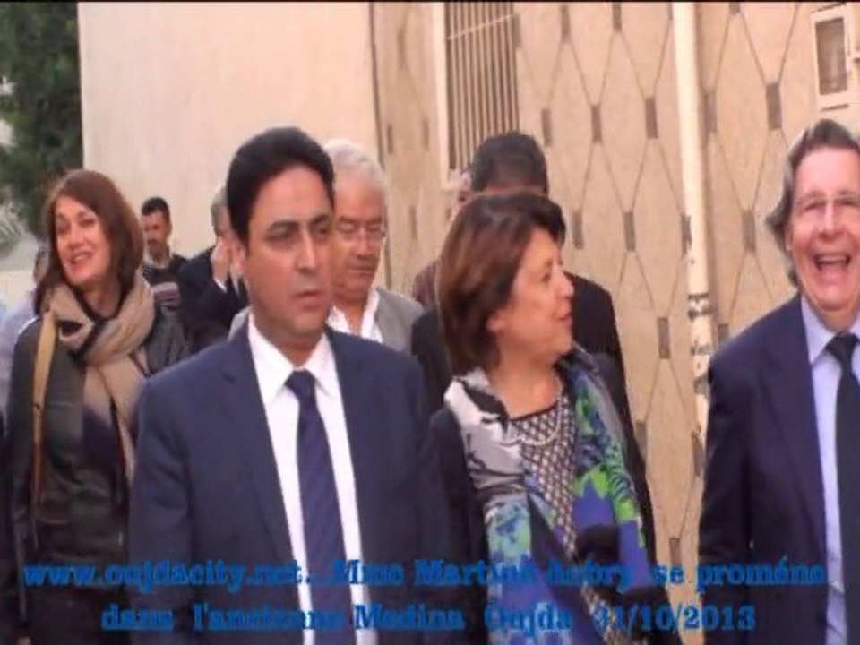 Mme Martine AUBRY Maire de Lille  se proméne dans l'ancienne medina a Oujda