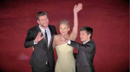 Jennifer Lawrence e i protagonisti di Hunger Games sul red carpet di Festival di Roma