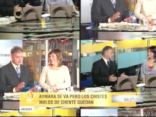 Momentos de Aymara Lorenzo en Primera Página