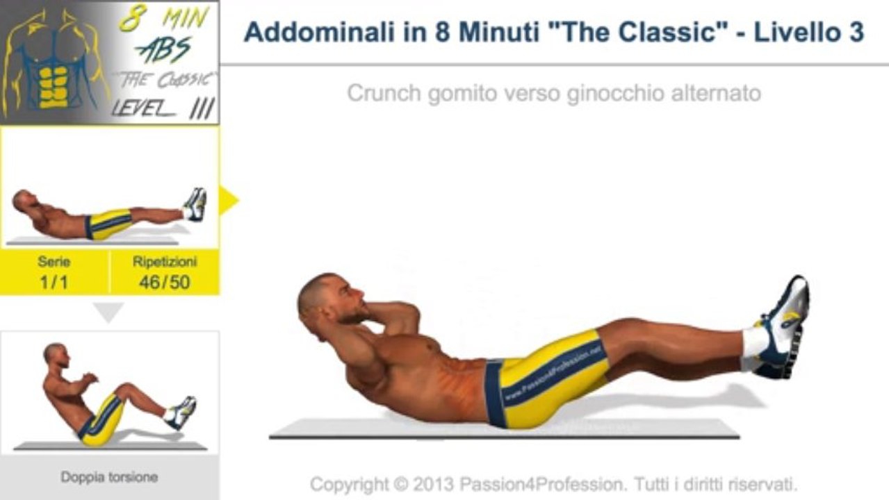 Addominali in 8 minuti - Livello 3