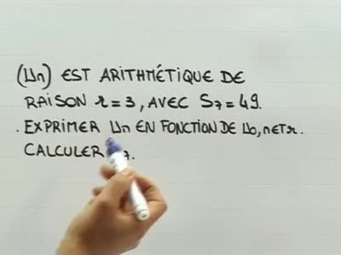 Variations des suites arithmétiques et géométriques - Exo 3 : énoncé