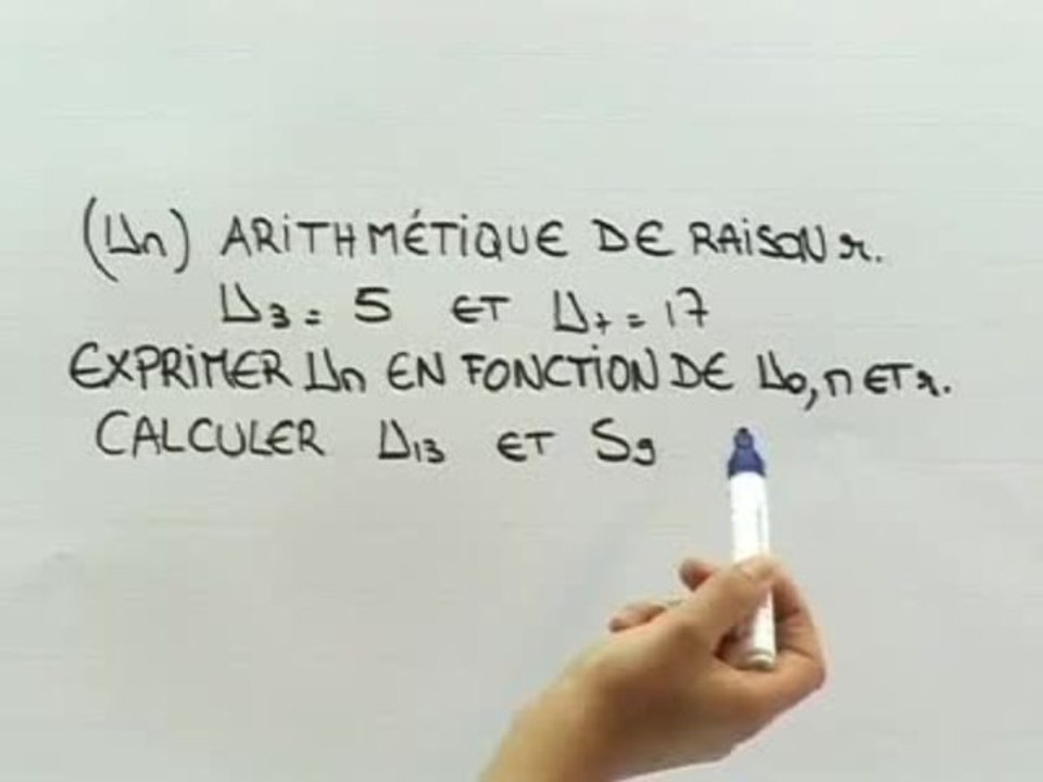 Variations des suites arithmétiques et géométriques - Exo 2 : énoncé