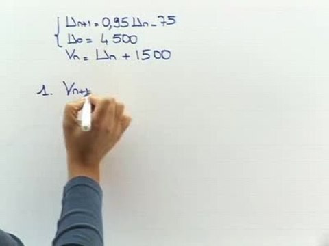 Limites des suites arithmétiques et géométriques - Exo 2 : solution