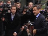 Nicolas Sarkozy invité des amis de Jacques Chaban-Delmas pour un déjeuner à l'Assemblée nationale - 15/11